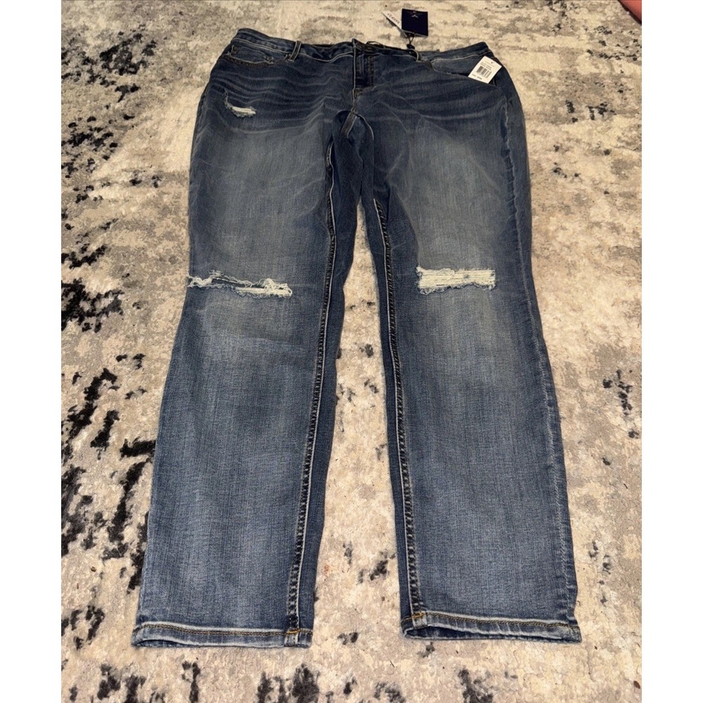 Vigoss Jagger Super Skinny Dark Classic Fit Jeans Womens Plus Sz 20W New